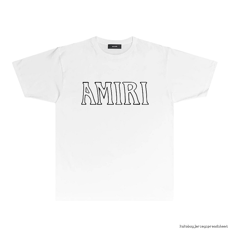 AMIRI Basic Style Simple White T-shirt