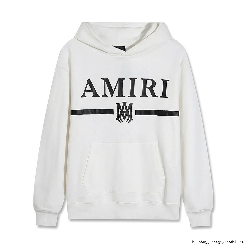 AMIRI Trendy Brand Letter Style White Hoodie