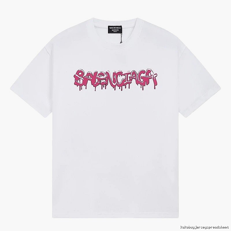 Balenciaga Graffiti Street Style White T-shirt
