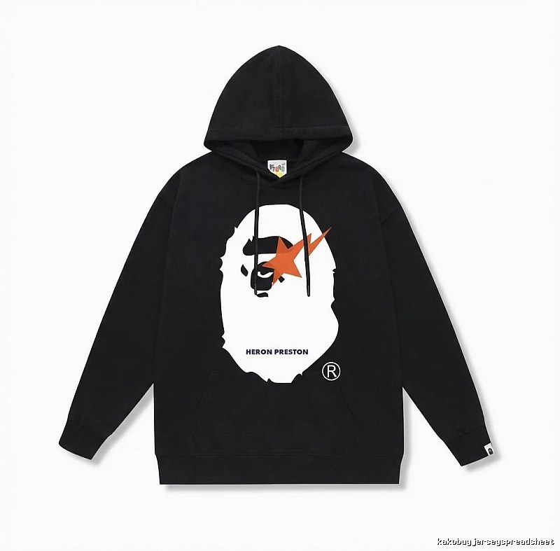 Bape Ape Retro Style Black Hoodie