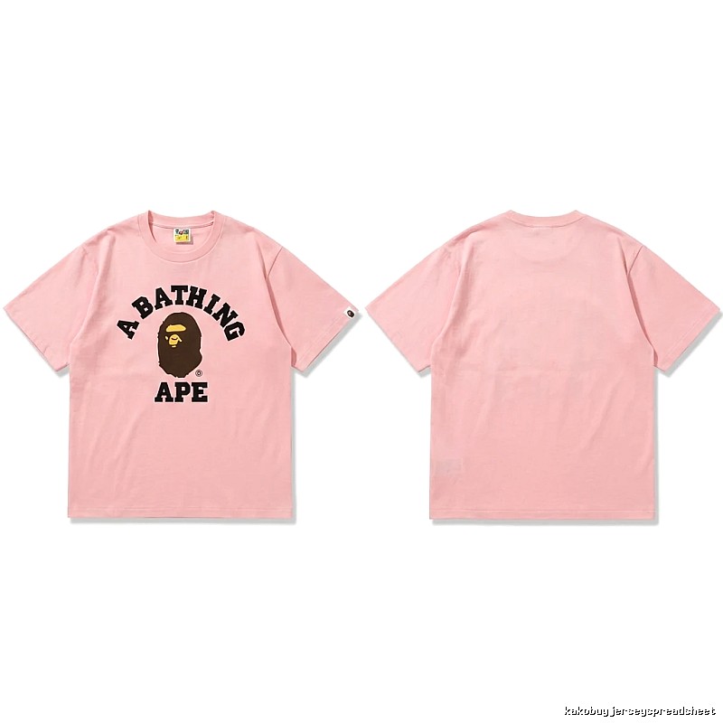 Bape Ape series pink T-shirt