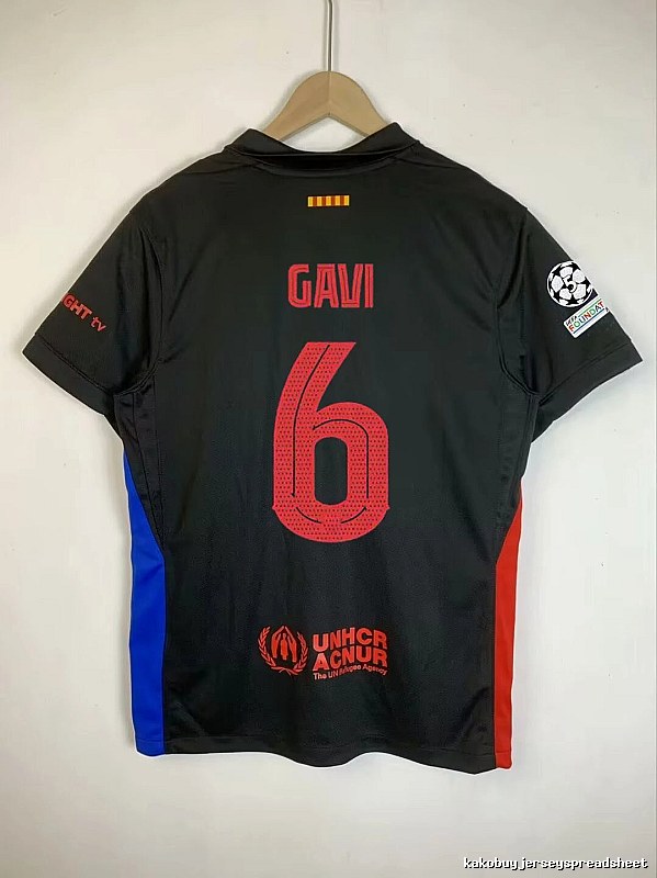 Barcelona Casual Gavi #6 soccer jersey Blue Red Barcelona for Comfortable Styling