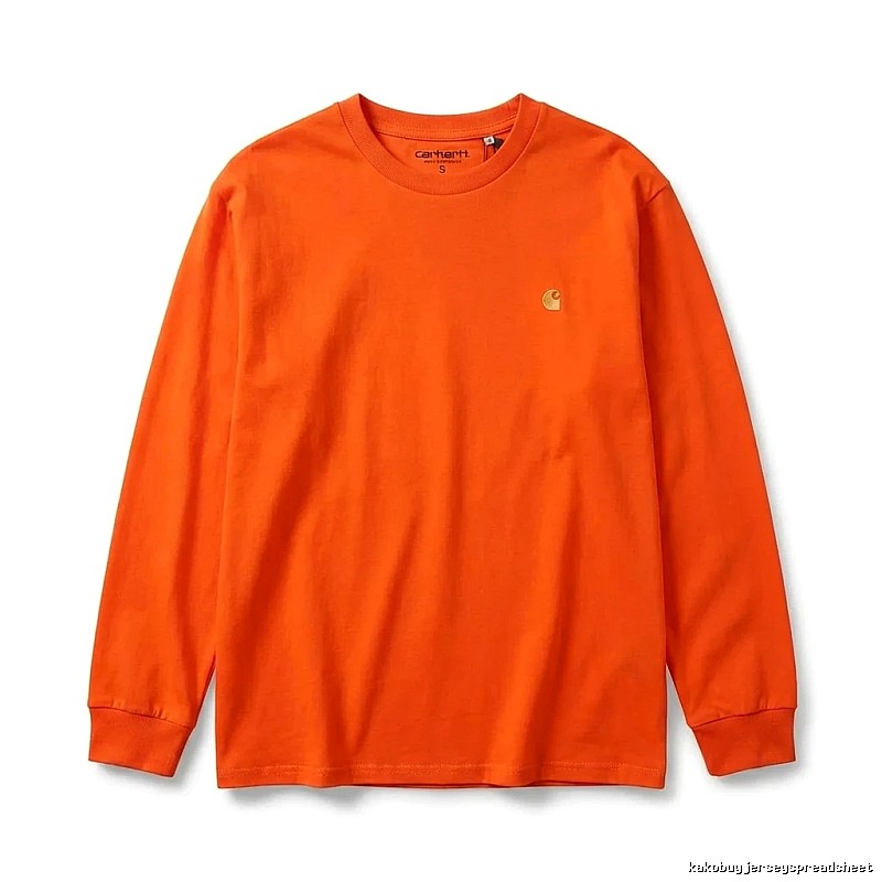 Carhartt basic orange long-sleeve