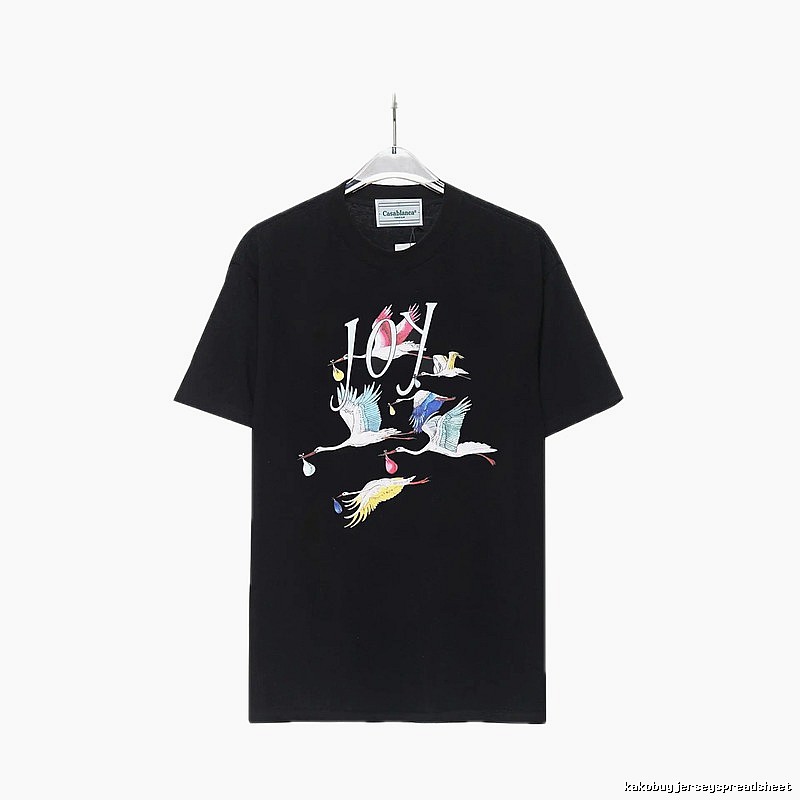Casablanca Crane Style Black T-shirt