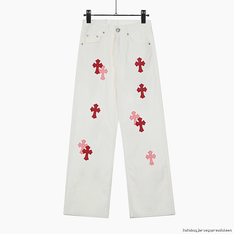 Chrome Hearts Casual Graphic jeans Light Denim Jeans for Streetwear Looks