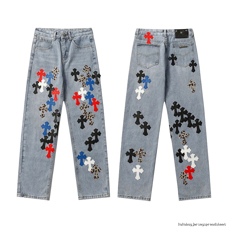 Chrome Hearts Relaxed Graphic jeans Light Denim Jeans with Versatile Design