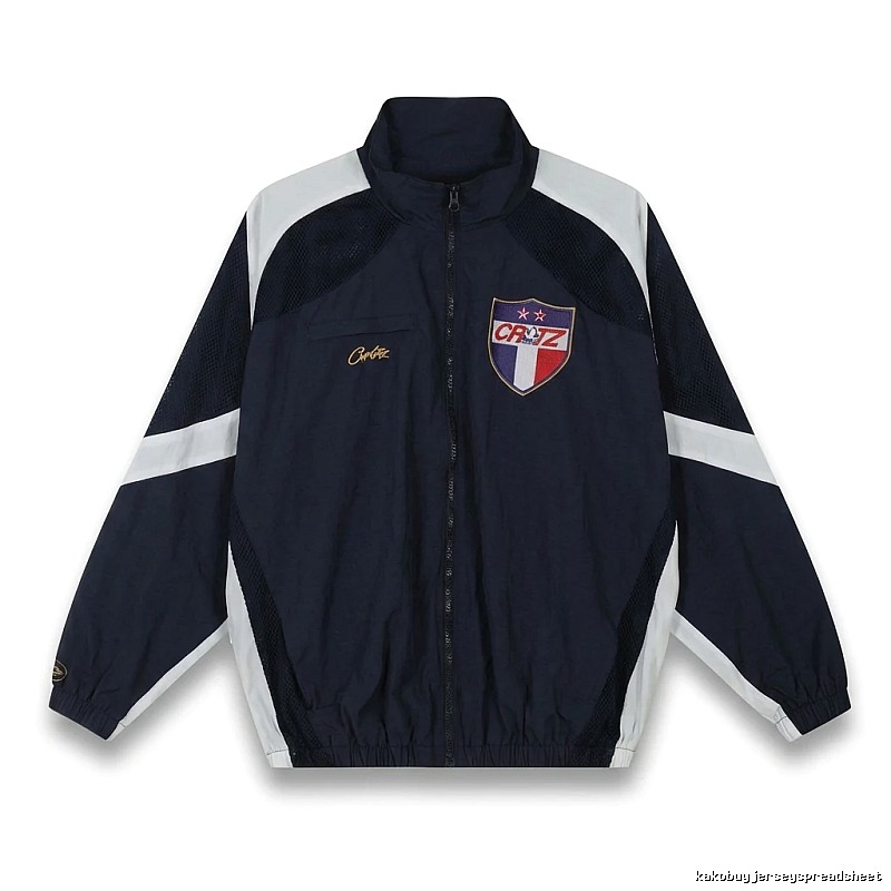 Corteiz sporty blue and white jacket