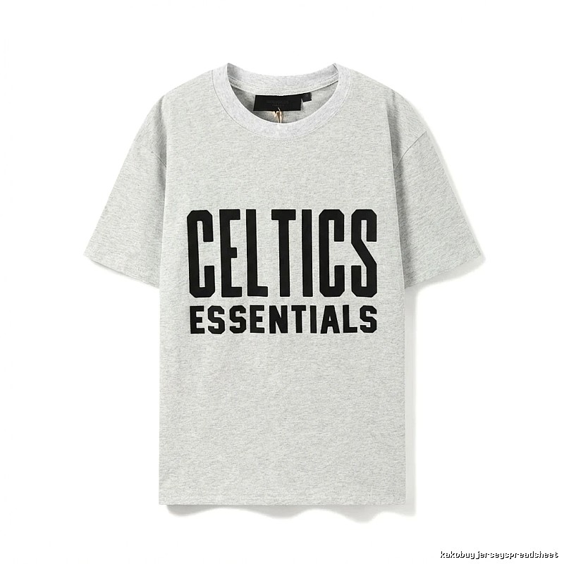 ESSENTIALS Gray and Black T-shirt of the Trendy Brand