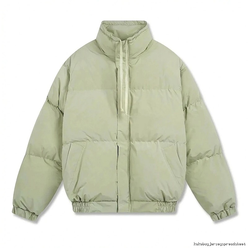 ESSENTIALS trendy brand simple style light green cotton-padded jacket
