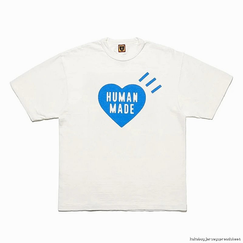 Human Made Resort Heart logo T-shirt Black Green Human for Travel Looks