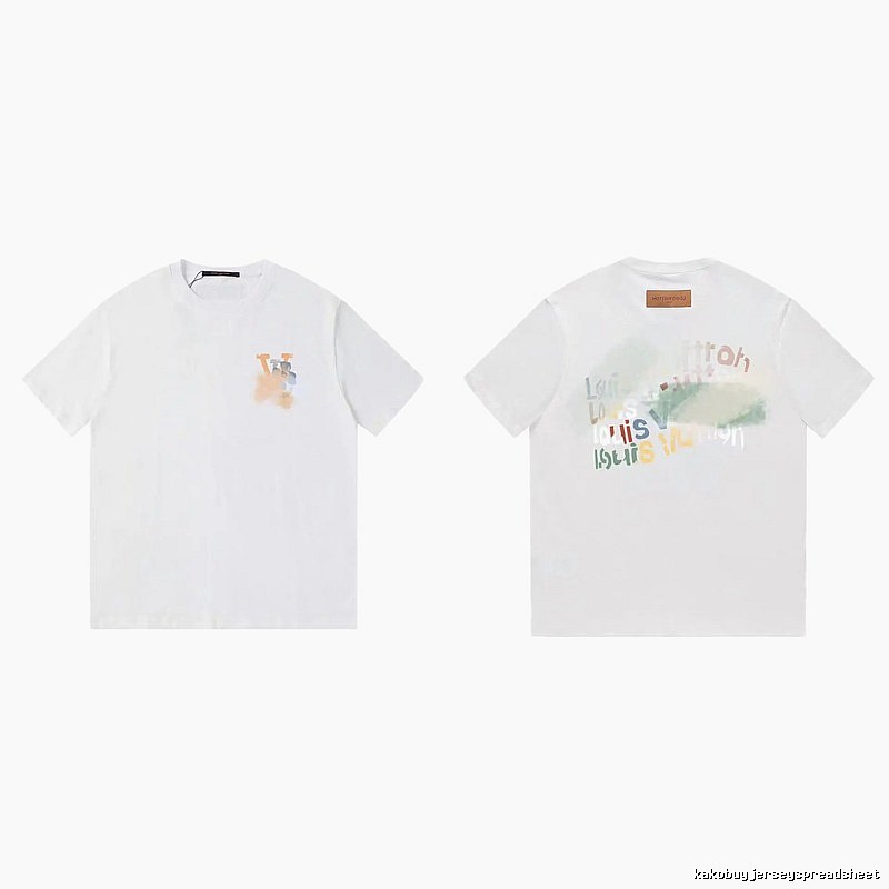 Louis Vuitton Letter Print Trendy Style White T-Shirt