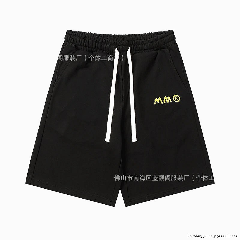 Maison Margiela minimalist style black shorts