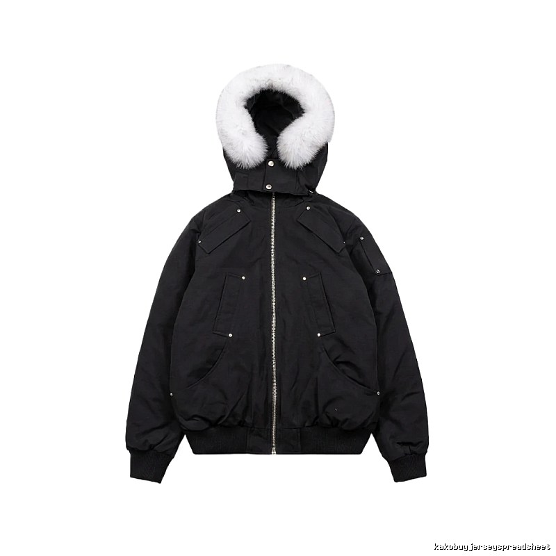 Michael Kors black utility-style down jacket