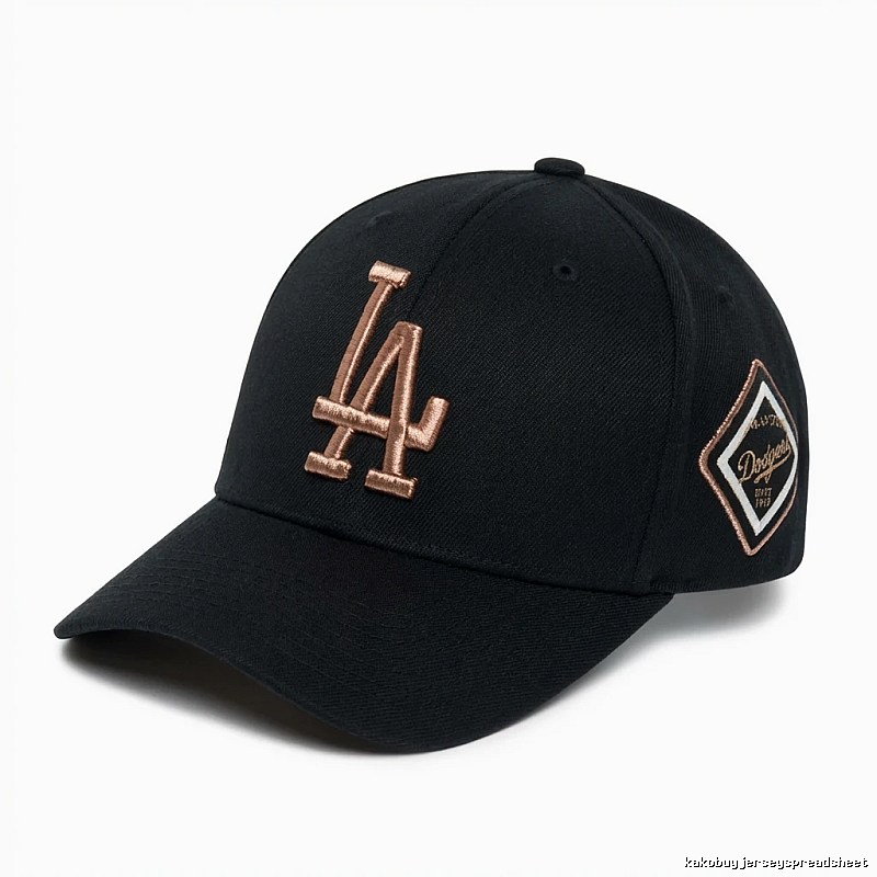 MLB Dodgers retro black hat