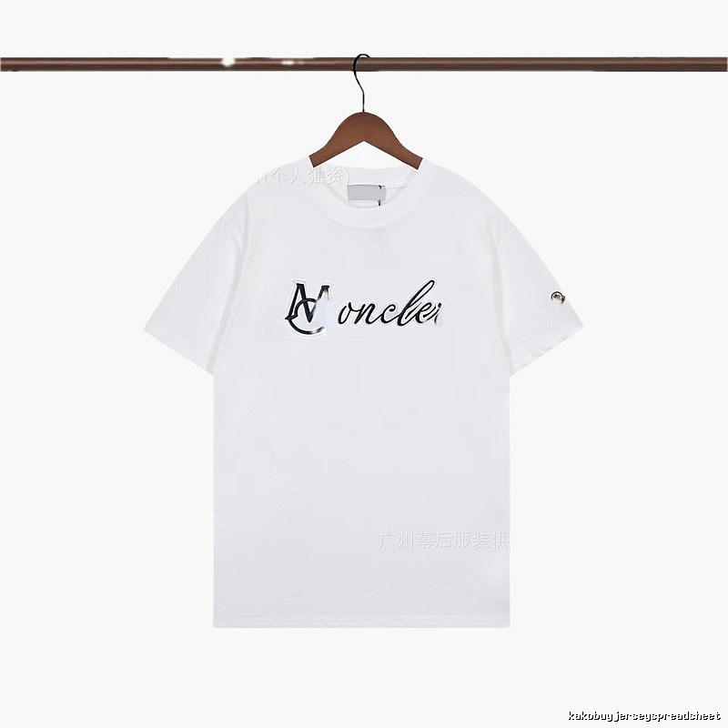 Moncler Letter Print Casual White T-Shirt