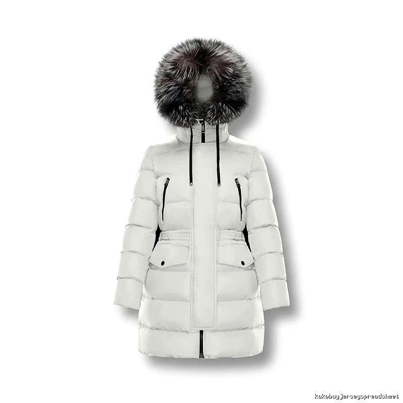 Moncler long fashion white down jacket