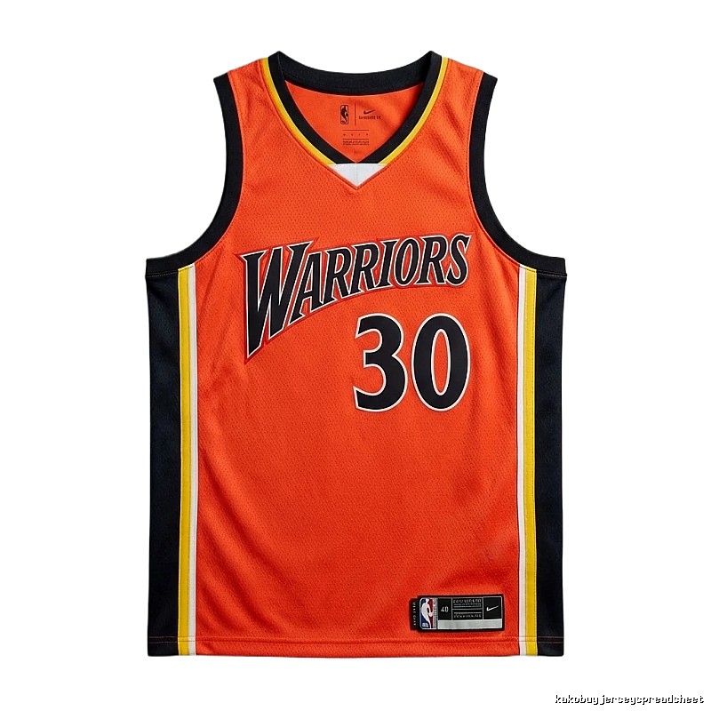 Nike Curry series orange and black basketball uniforms