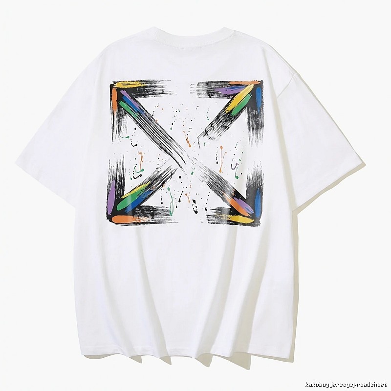 Off-White Graffiti Style White T-shirt
