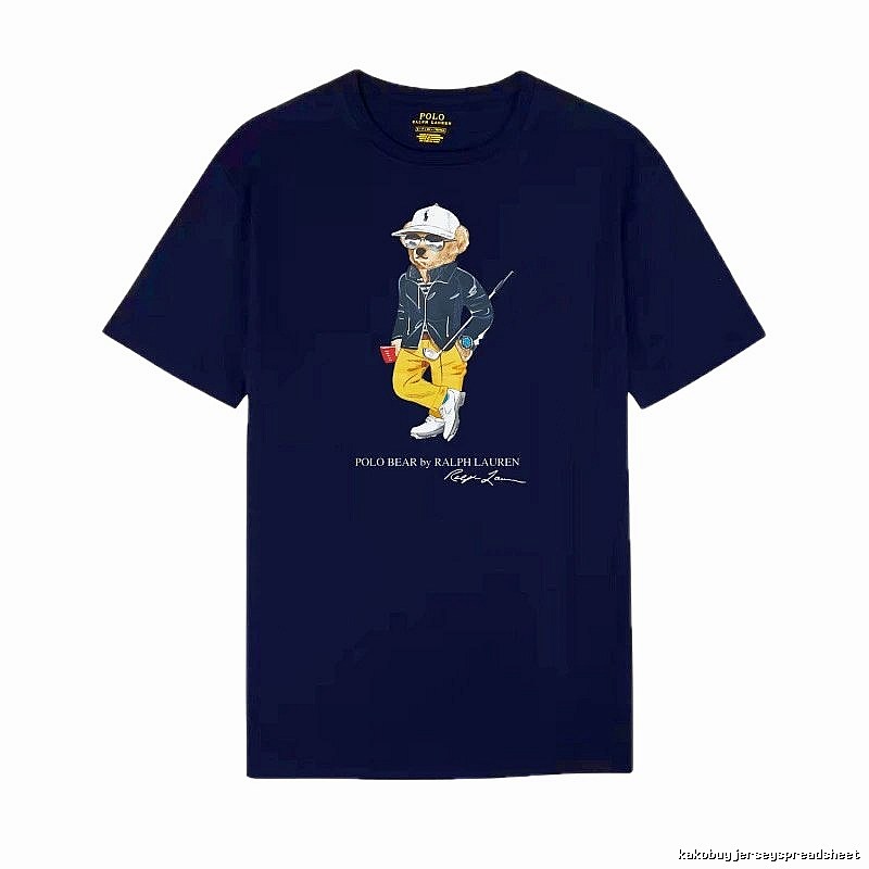 Ralph Lauren Bear Trendy Cool Sapphire Blue T-shirt