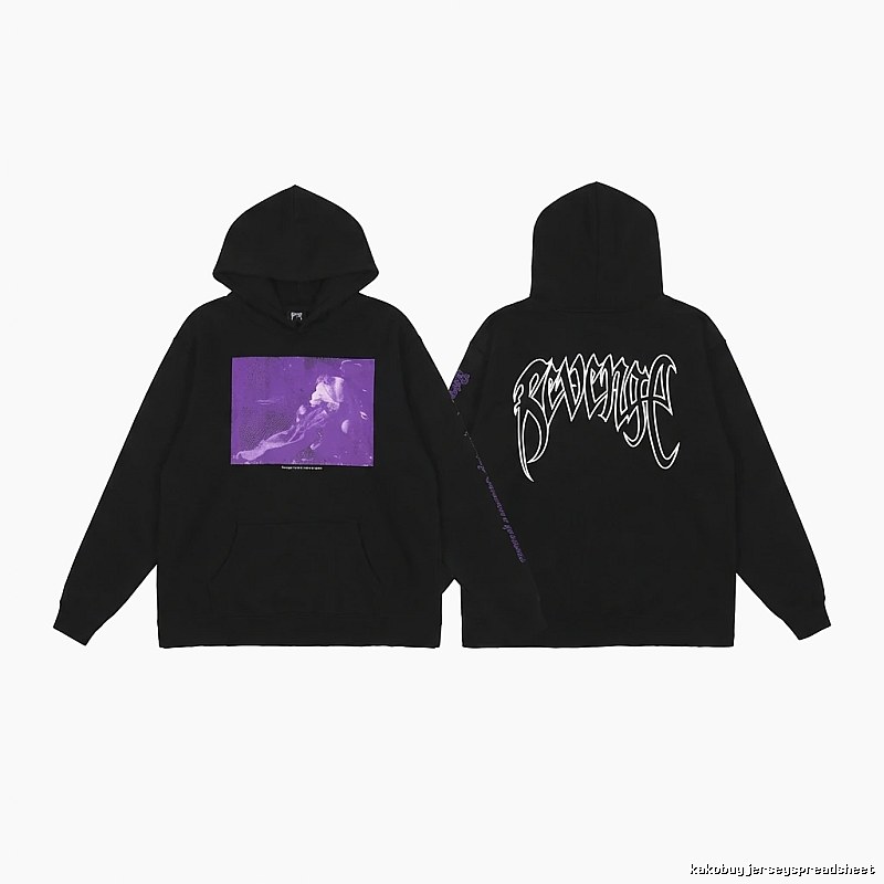 Revenge dark-style purple hoodie
