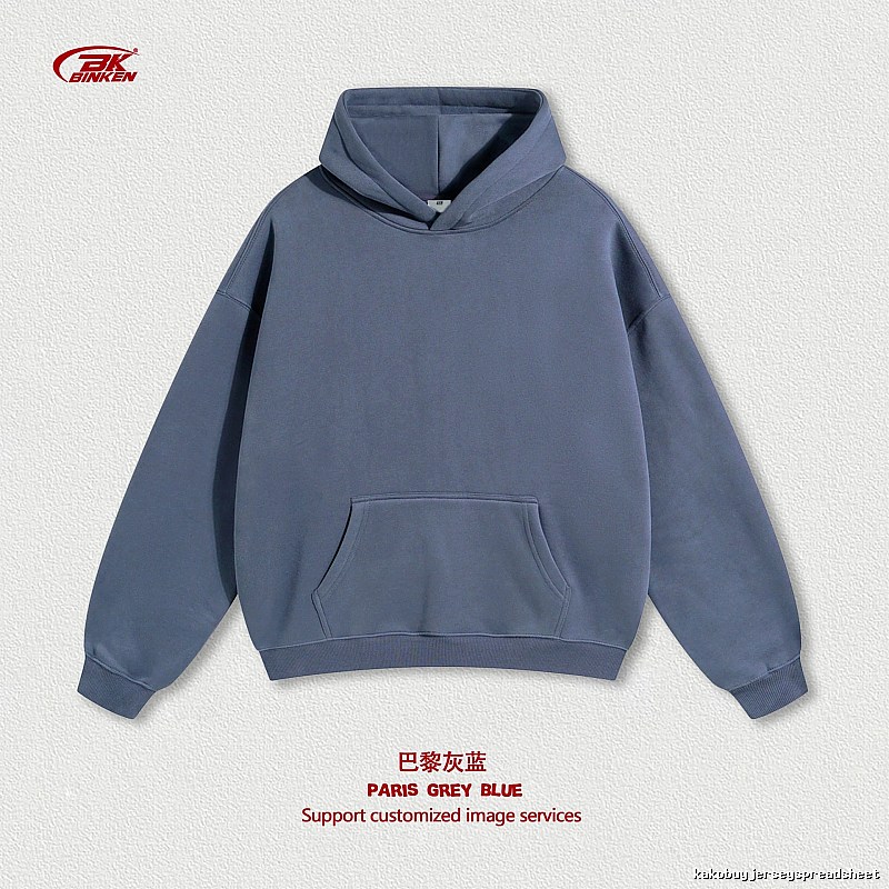 Sport Pullover hoodie Navy Blank Kangaroo for Collection Drops