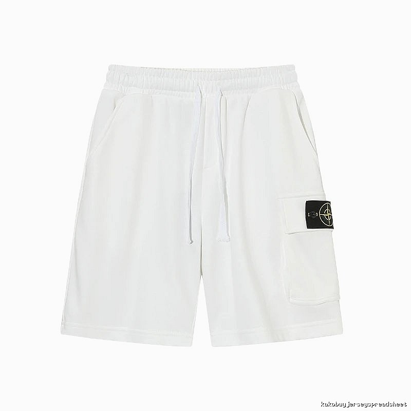 Stone Island Compass Series Workwear Style White Shorts