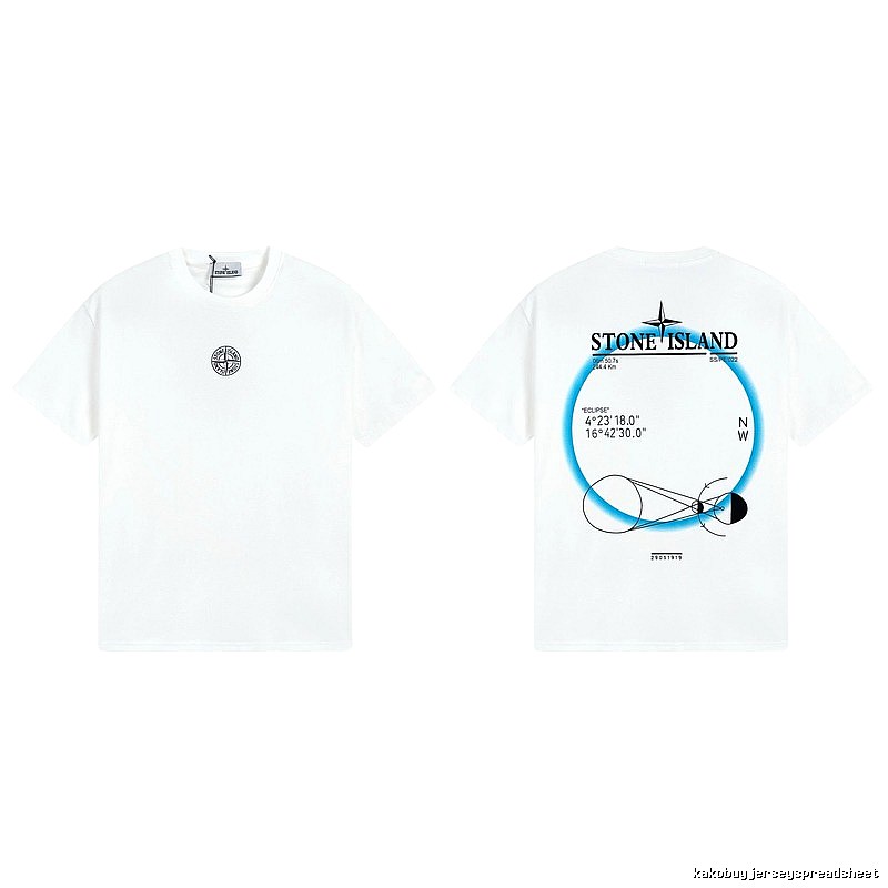 Stone Island Solar Eclipse Street Style White T-Shirt