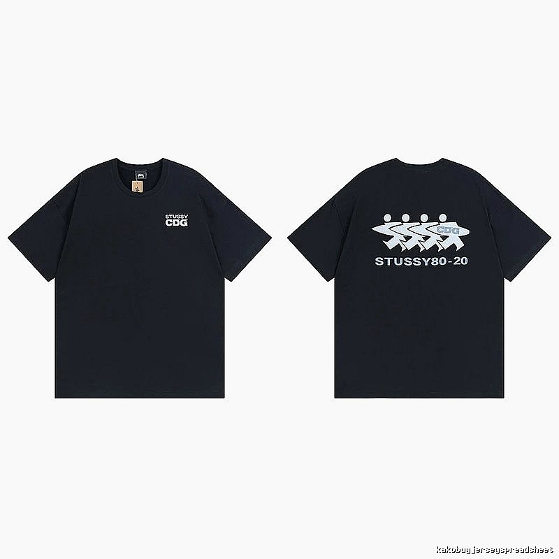 Stussy Black Spider Graphic T-Shirt Modern Fit Logo