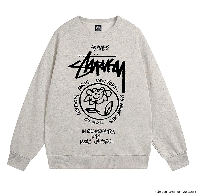 Stussy Oatmeal Style 539 Graphic SweatShirt Smart Casual
