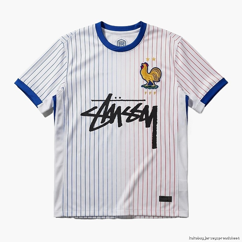 Stussy striped sporty white T-shirt