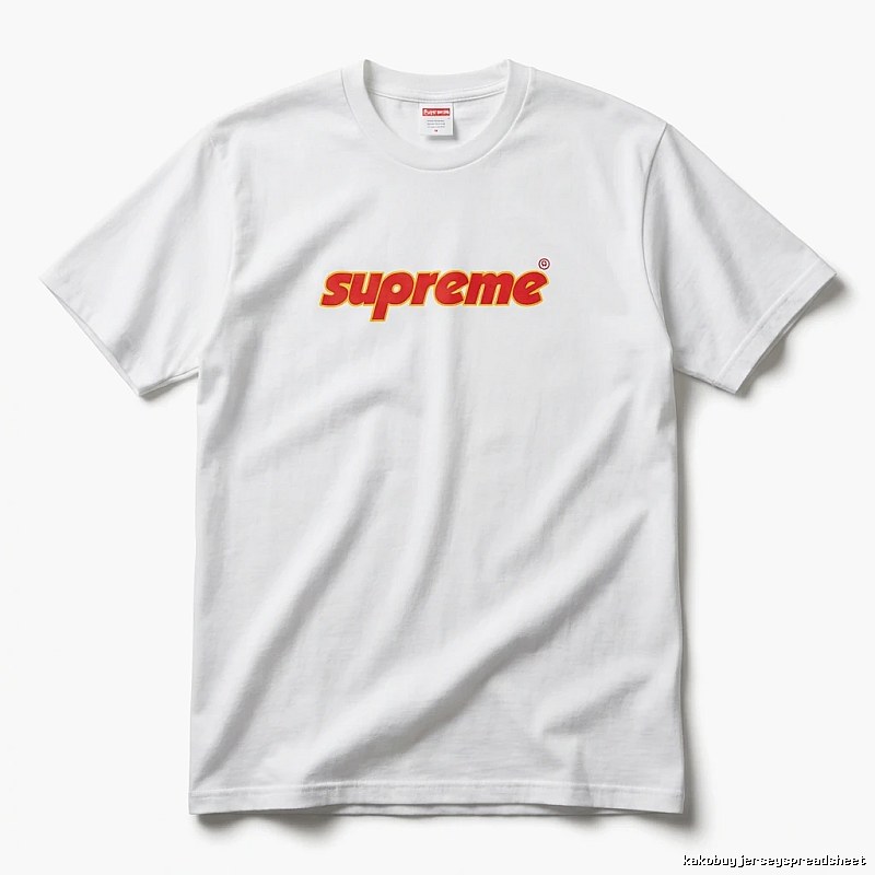 Supreme basic simple white T-shirt
