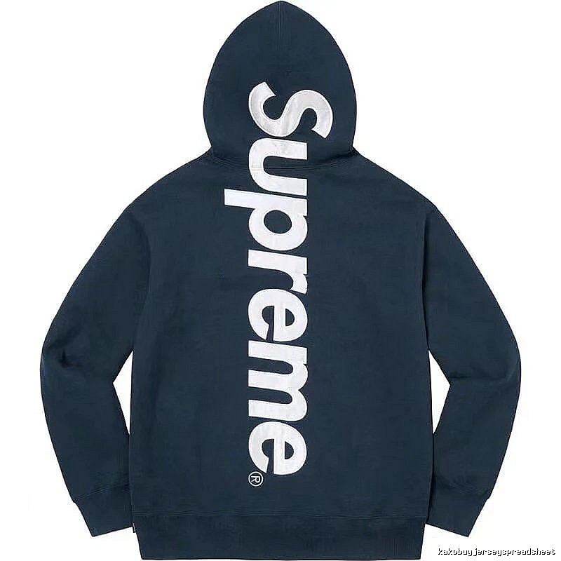 Supreme Premium Style Logo hoodie Gray Red Oversized for Resort Outfits