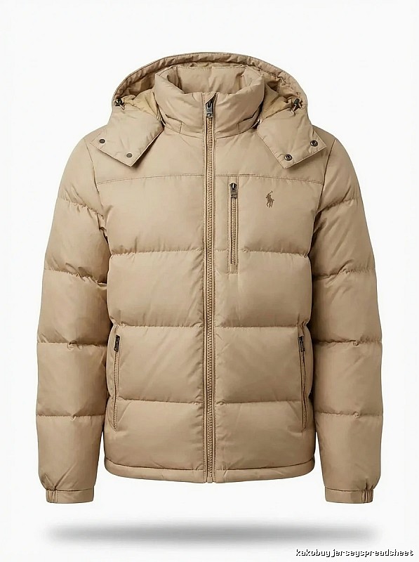 The classic khaki down jacket of Ralph Lauren.