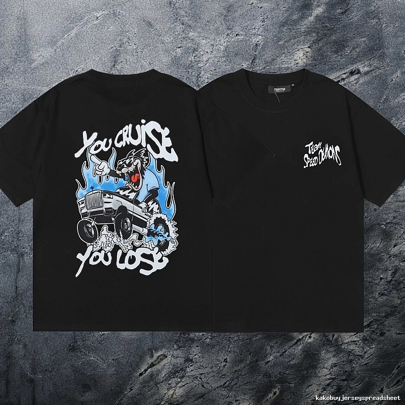 Trapstar Relaxed Keys graphic T-shirt Black White Key with Versatile Design