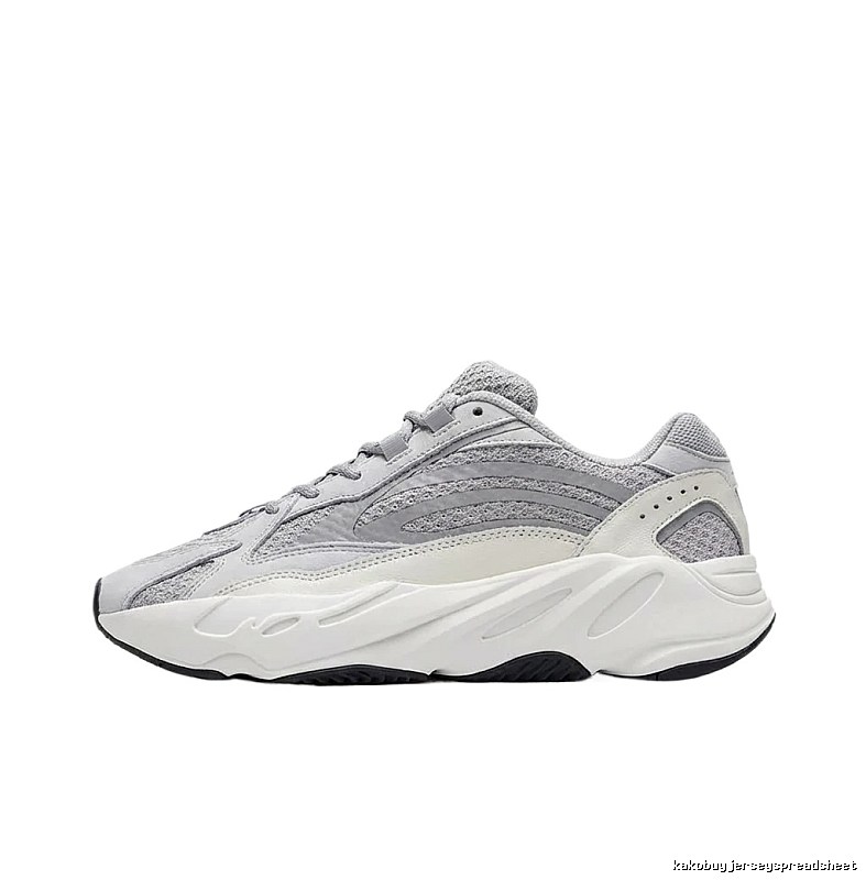 Yeezy retro gray and white sports shoes