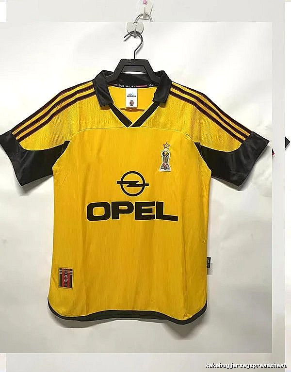 AC Milan Casual Retro soccer jersey Red Black Striped for Streetwear Looks