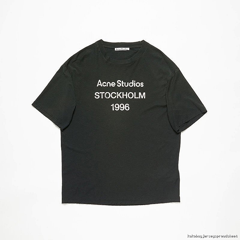 Acne Studios 2090-80 Black Style Ac908026 Stockholm Logo T-Shirt Daily Styling