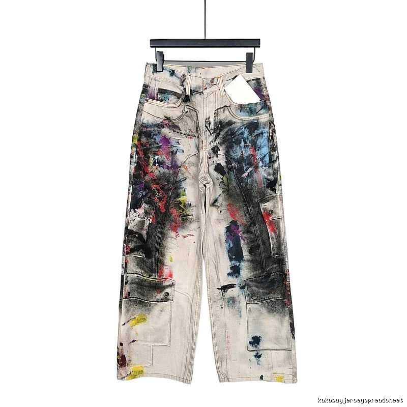 Acne Studios Graffiti Style Light - Colored Jeans