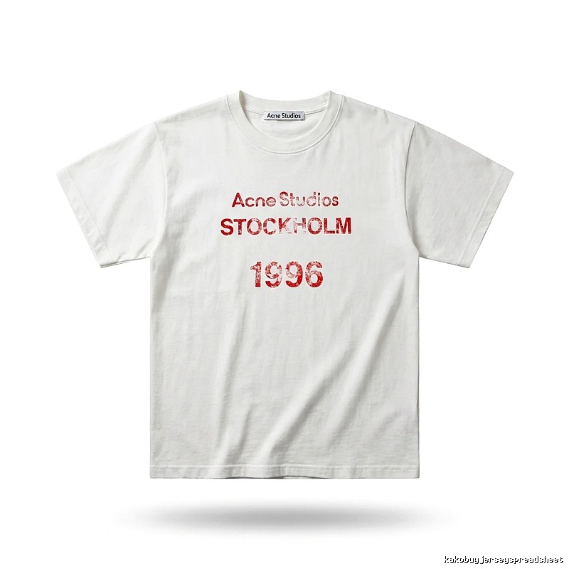 Acne Studios minimalist style white T-shirt