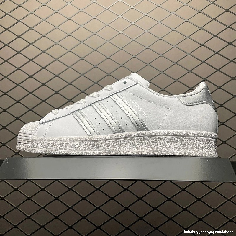 Adidas Shell-Toe Sneakers in White with Padded Heel Tab