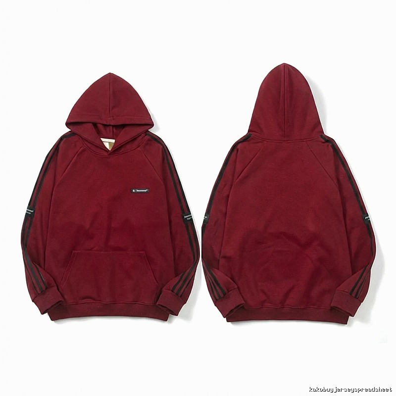 Adidas simple style burgundy hoodie