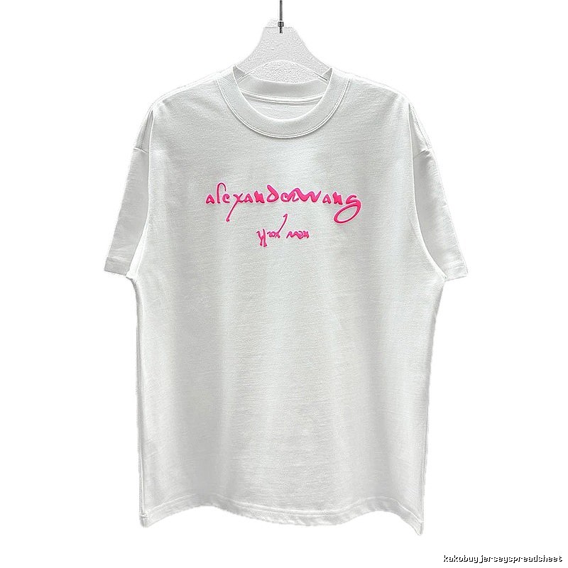 Alexander Wang Foam-Printed Cool & Trendy Style White T-Shirt