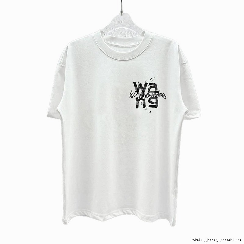 Alexander Wang Graffiti Street Style White T-Shirt