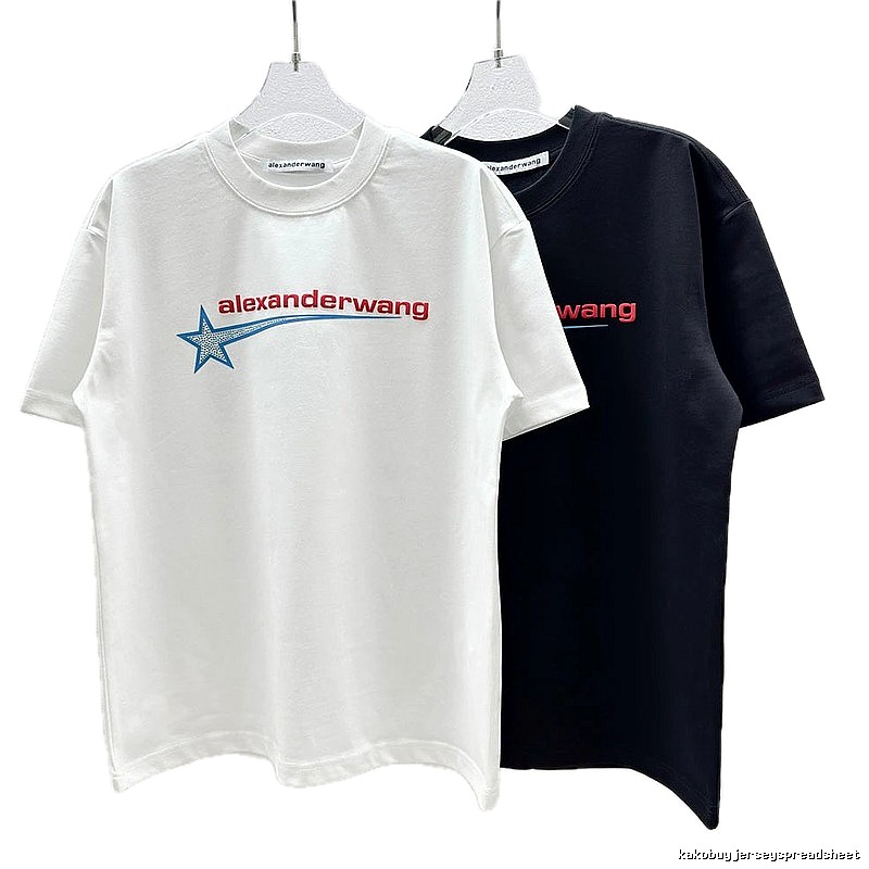 Alexander Wang Meteor Print Street Style White T-Shirt