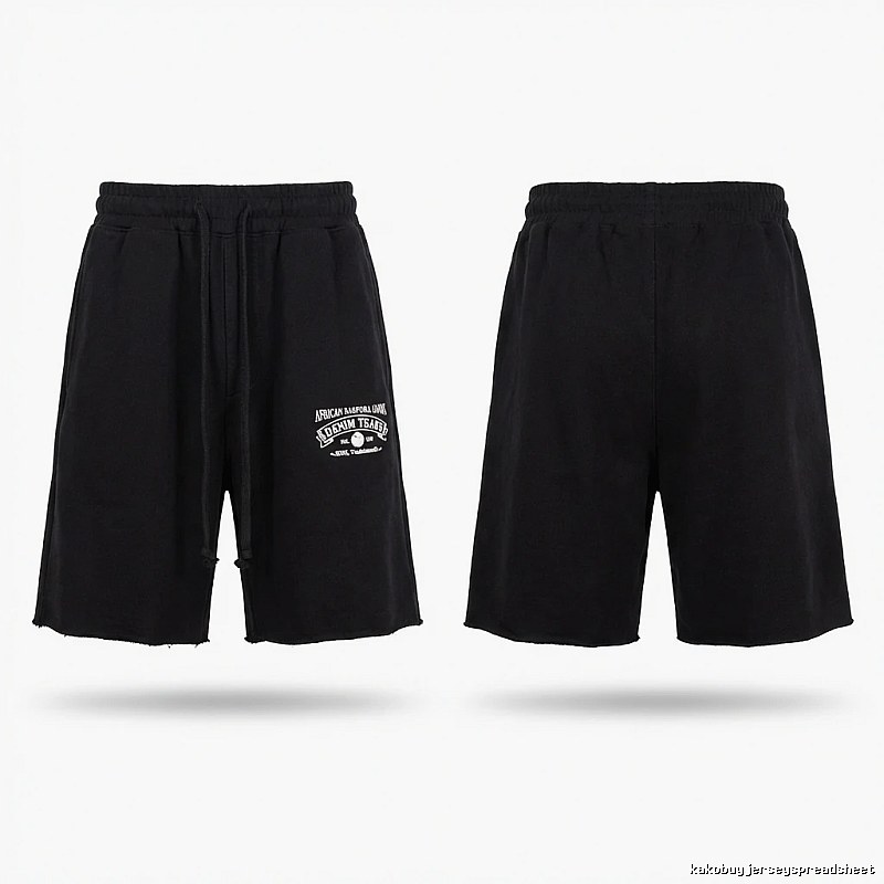 American casual black shorts of DENIM TEARS