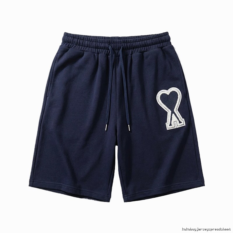 AMI Embroidered Heart Casual Shorts