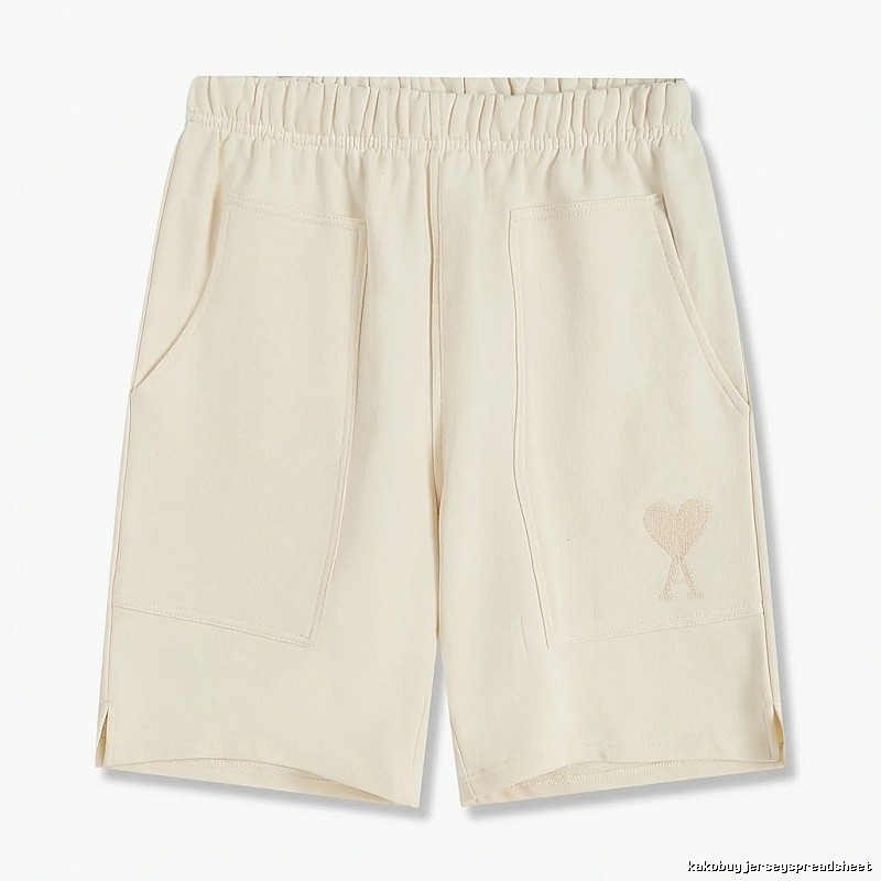 AMI Embroidered Love Casual Shorts