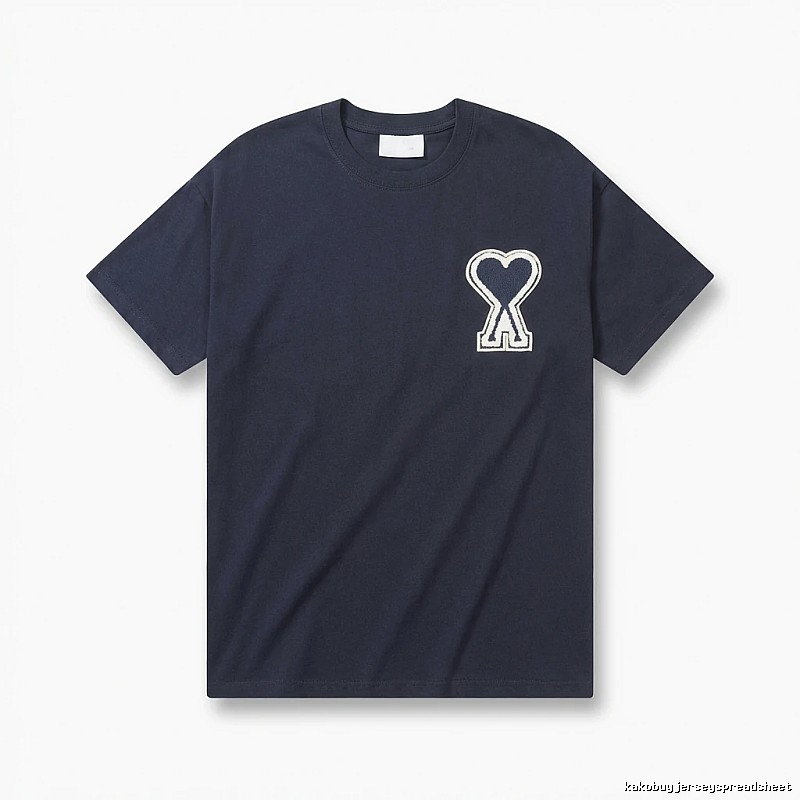 AMI Love Embroidery Simple Style T-shirt