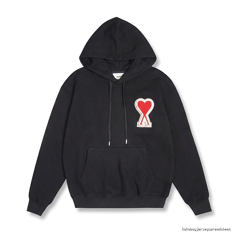 AMI Love Trend Brand Black Sweatshirt
