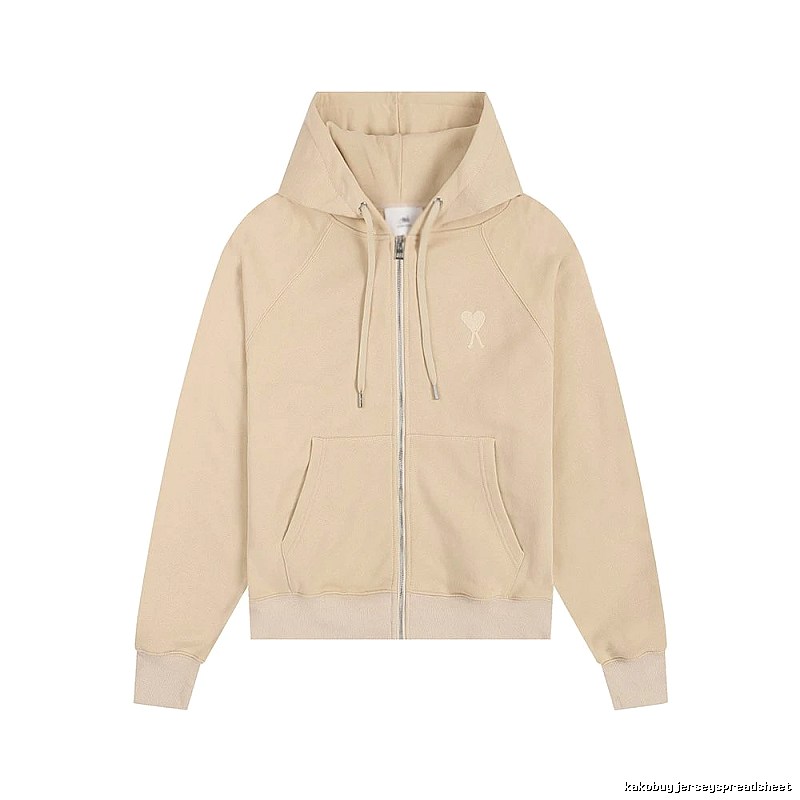 AMI minimalist style beige sweatshirt